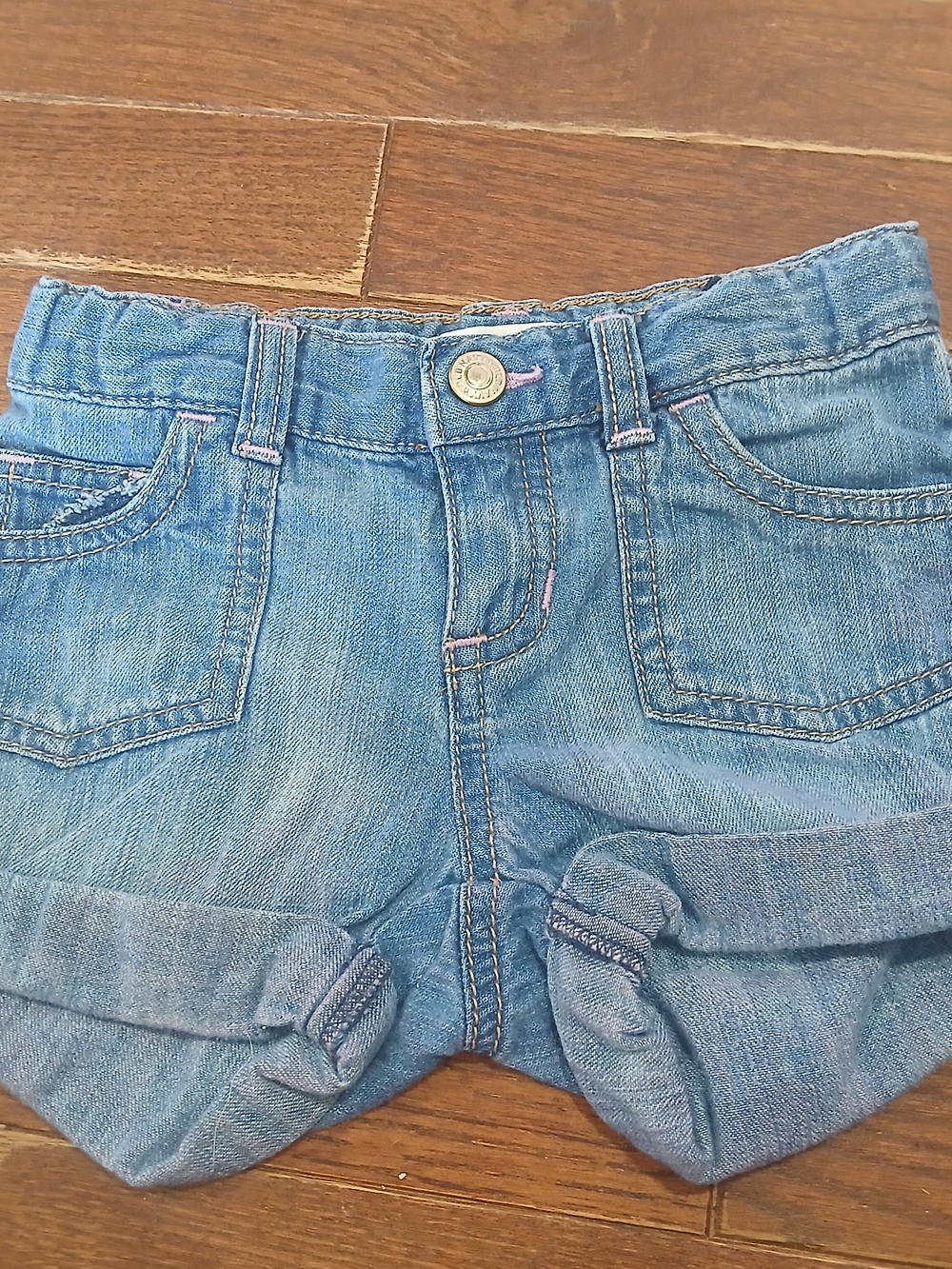 Y2k Kids Cargo Pocket Denim Jean Shorts Sz 3T Old Navy Made In '09